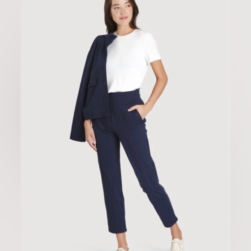 Kit and Ace Mulberry Pant Navy Heather Pull on Pockets Size 2‎